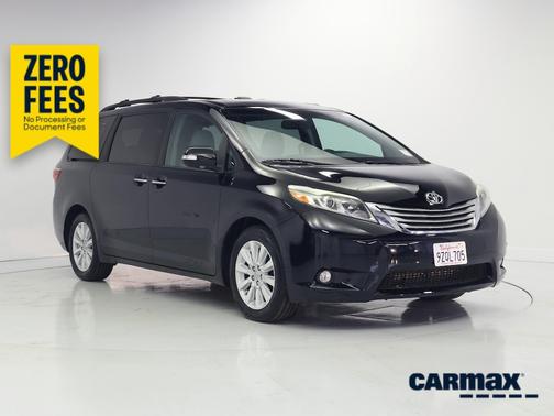 Black 2017 Toyota Sienna Limited Premium