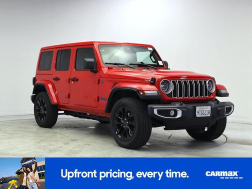Red 2025 Jeep Wrangler 4xe Sahara