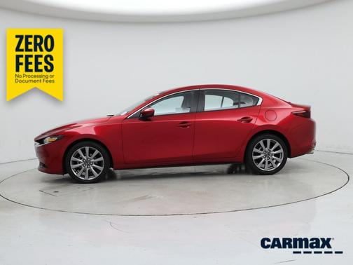Red 2025 Mazda Mazda3 2.5 S Preferred Package