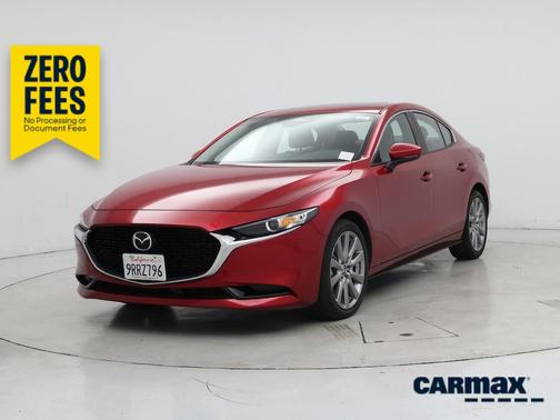 Red 2025 Mazda Mazda3 2.5 S Preferred Package