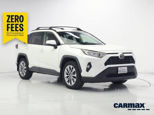 White 2021 Toyota RAV4 XLE Premium
