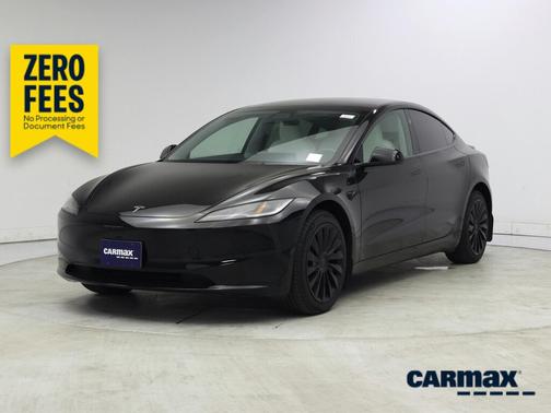 Black 2025 Tesla Model 3 Long Range