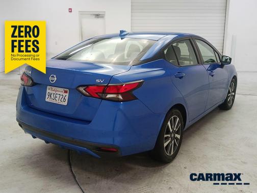 Blue 2021 Nissan Versa SV