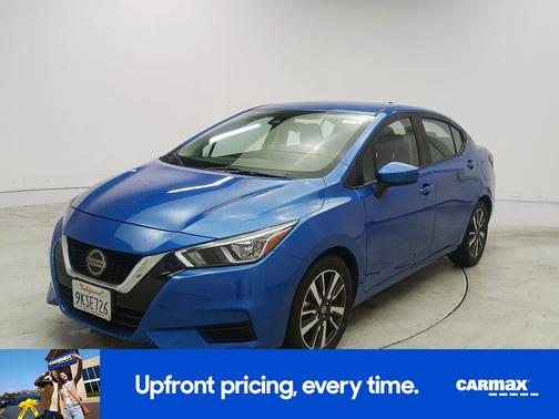 Blue 2021 Nissan Versa SV