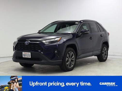 Blue 2022 Toyota RAV4 Hybrid XLE Premium