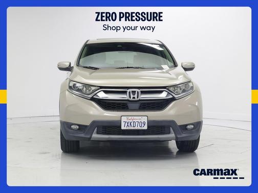 Tan 2017 Honda CR-V EX