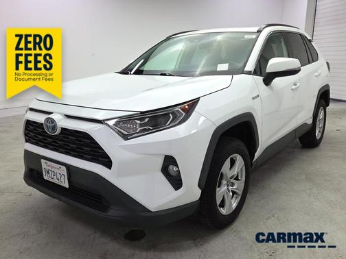 White 2020 Toyota RAV4 Hybrid XLE