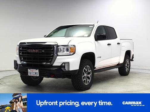 White 2022 GMC Canyon AT4 with Leather