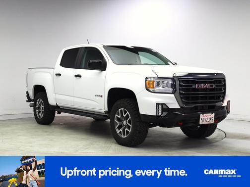 White 2022 GMC Canyon AT4 with Leather