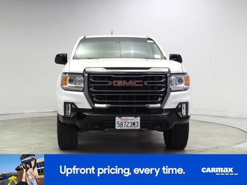 White 2022 GMC Canyon AT4 with Leather