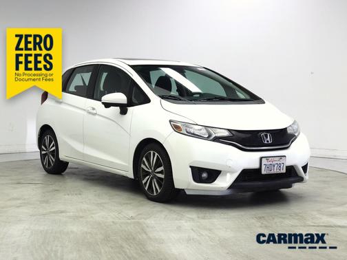 White 2015 Honda Fit EX