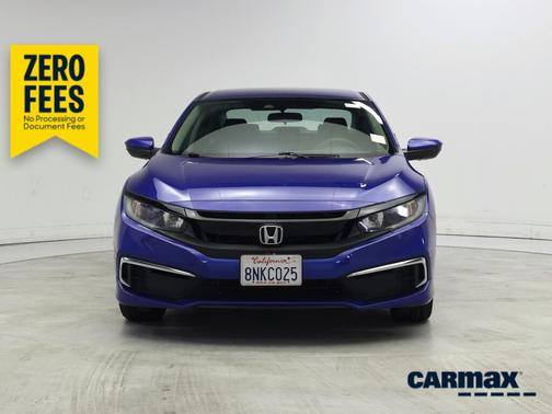 Blue 2020 Honda Civic LX