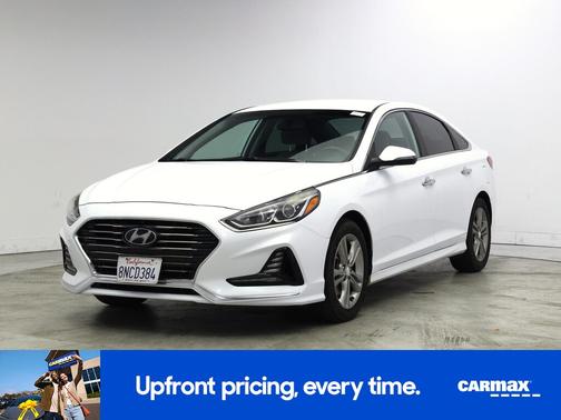 White 2018 Hyundai SONATA SEL