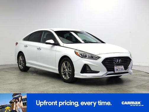 White 2018 Hyundai SONATA SEL