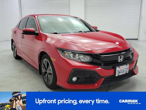 Red 2017 Honda Civic EX