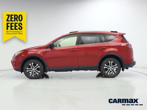 Red 2017 Toyota RAV4 LE
