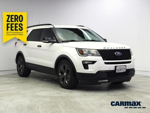 White 2018 Ford Explorer Sport