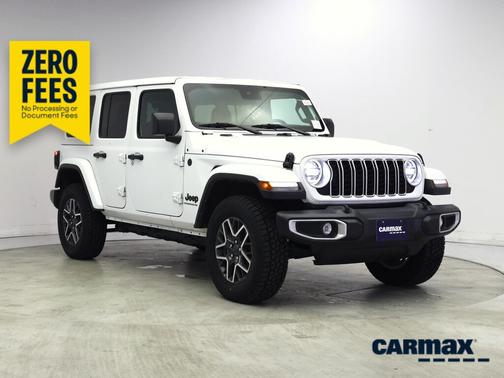 White 2025 Jeep Wrangler Sahara