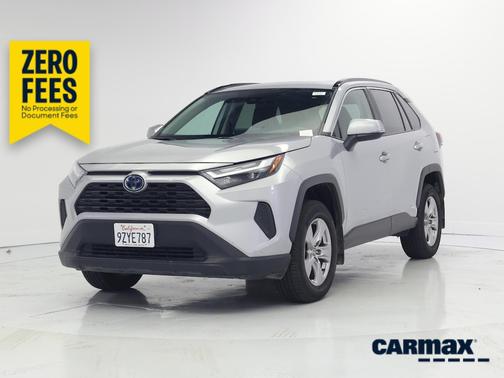 Silver 2022 Toyota RAV4 Hybrid XLE