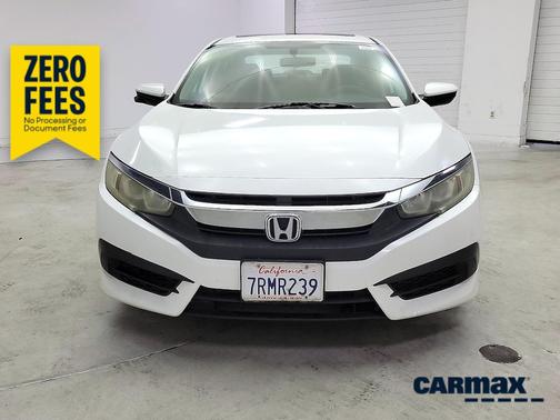 White 2016 Honda Civic EX