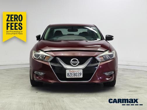 Burgundy 2017 Nissan Maxima SV