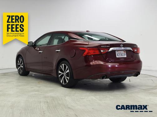 Burgundy 2017 Nissan Maxima SV
