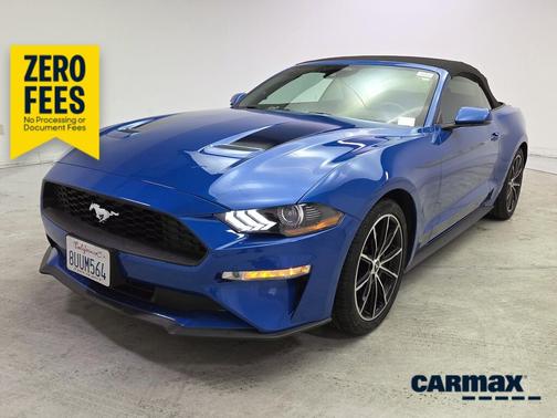 Blue 2020 Ford Mustang Ecoboost Premium