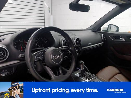 White 2018 Audi A3 Premium