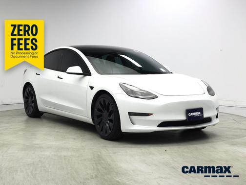 White 2022 Tesla Model 3 Performance