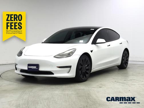 White 2022 Tesla Model 3 Performance