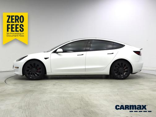 White 2022 Tesla Model 3 Performance