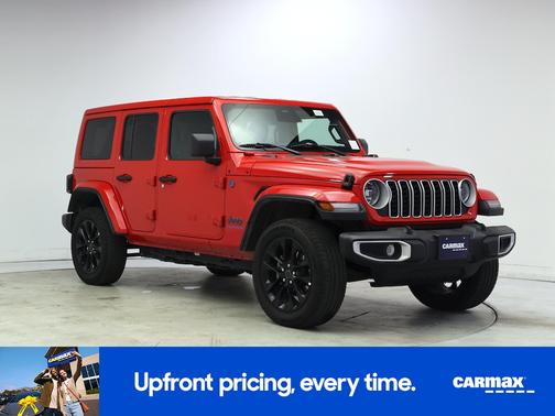 Red 2025 Jeep Wrangler 4xe Sahara