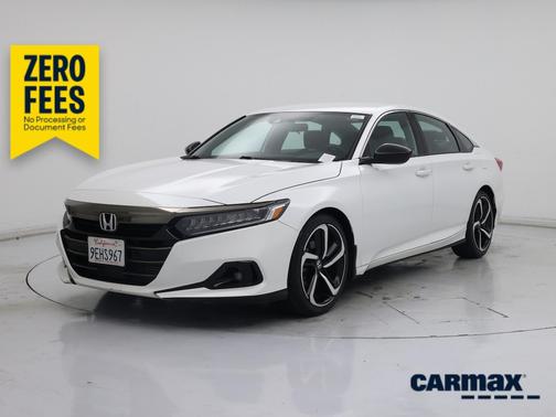 White 2022 Honda Accord Sport