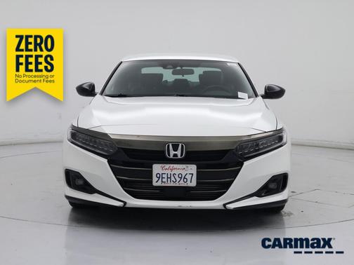 White 2022 Honda Accord Sport