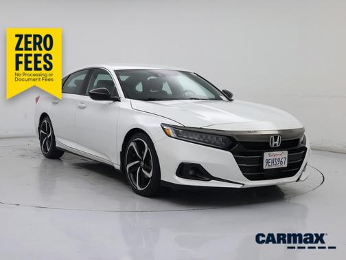 White 2022 Honda Accord Sport