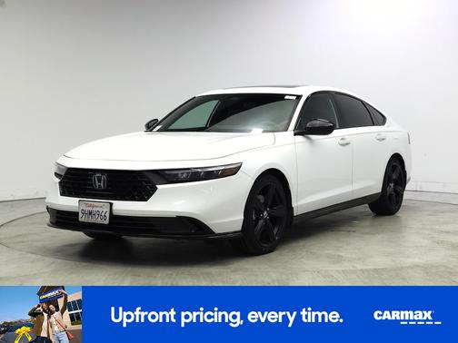 White 2023 Honda Accord Hybrid Sport-L