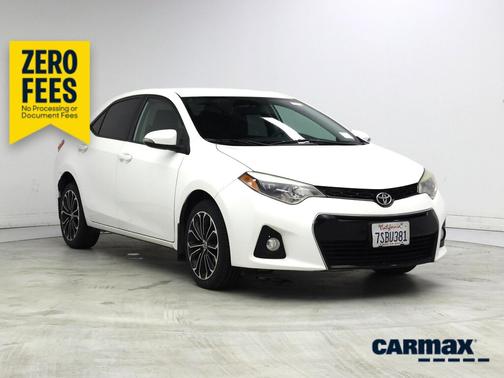 White 2016 Toyota Corolla S Plus