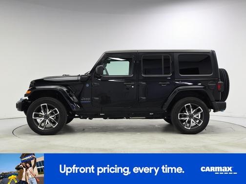 Black 2024 Jeep Wrangler 4xe Sport S