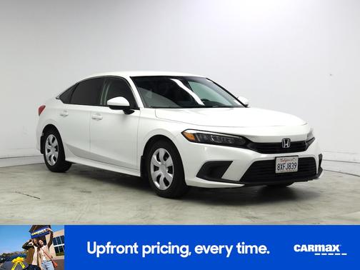 White 2022 Honda Civic LX