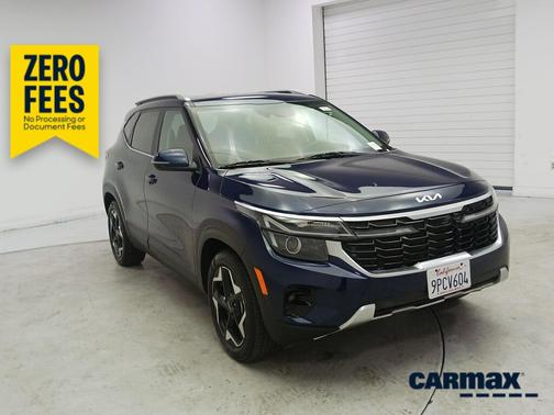 Blue 2024 Kia Seltos EX