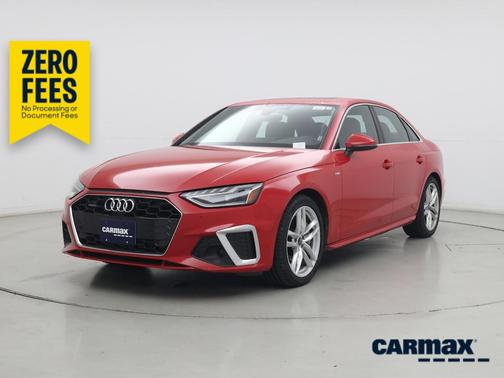 Red 2024 Audi A4 S-Line Premium Plus