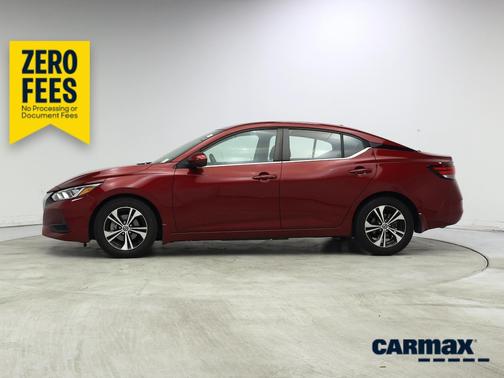 Burgundy 2021 Nissan Sentra SV