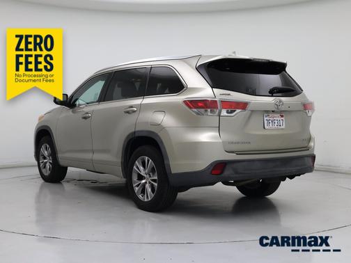 Gold 2014 Toyota Highlander XLE