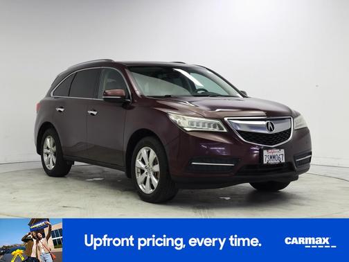 Burgundy 2016 Acura MDX Advance