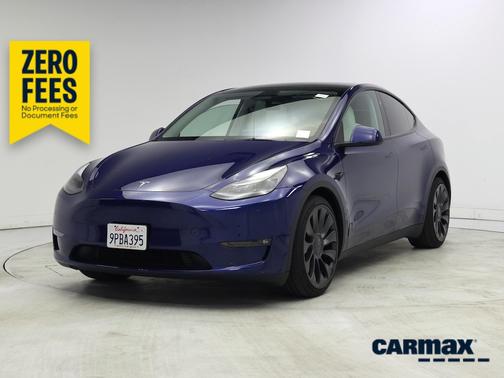 Blue 2024 Tesla Model Y Performance