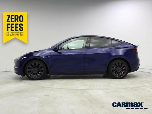 Blue 2024 Tesla Model Y Performance