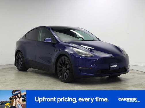 Blue 2022 Tesla Model Y Performance