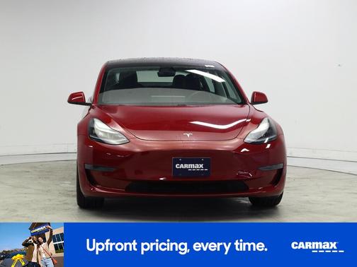 Red 2021 Tesla Model 3 Standard Range Plus