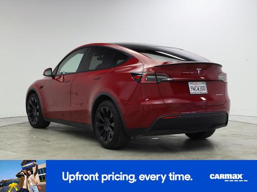 Red 2020 Tesla Model Y Performance