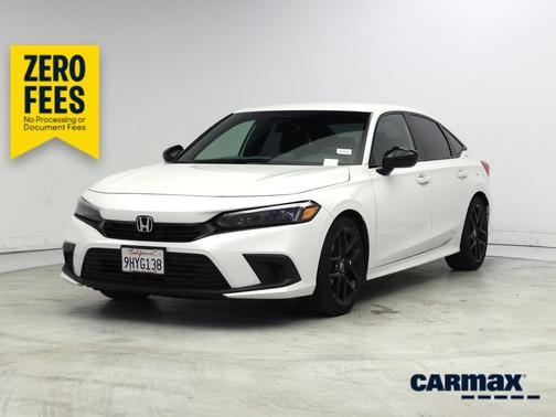 White 2023 Honda Civic Sport